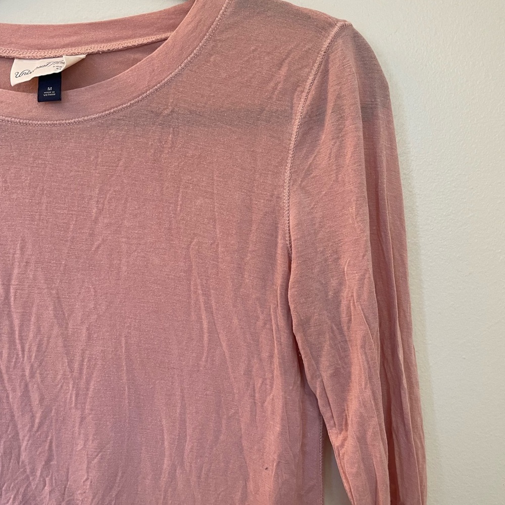 Universal Thread | Sheer Pink Long Sleeve | Size Medium - Picture 4 of 5